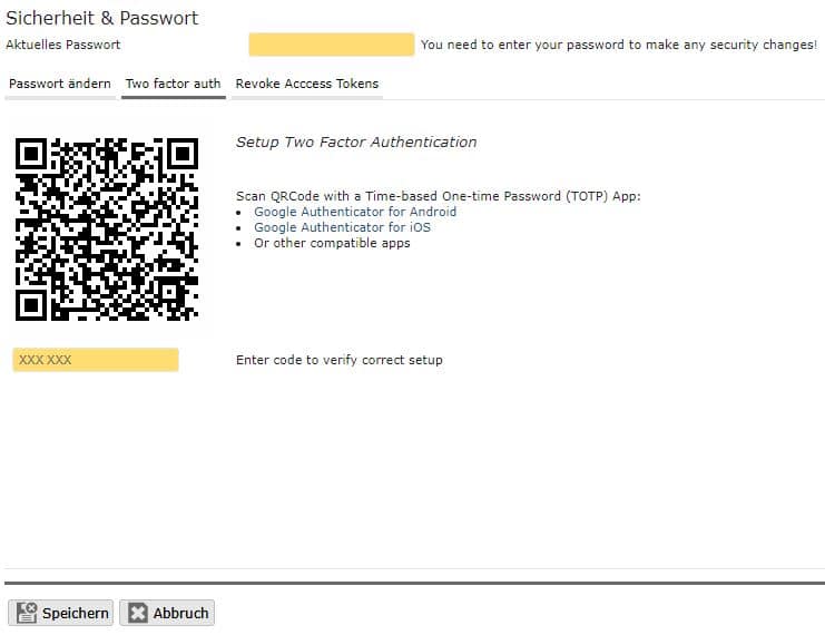 2-faktor-auth 2-Factor-Authentication