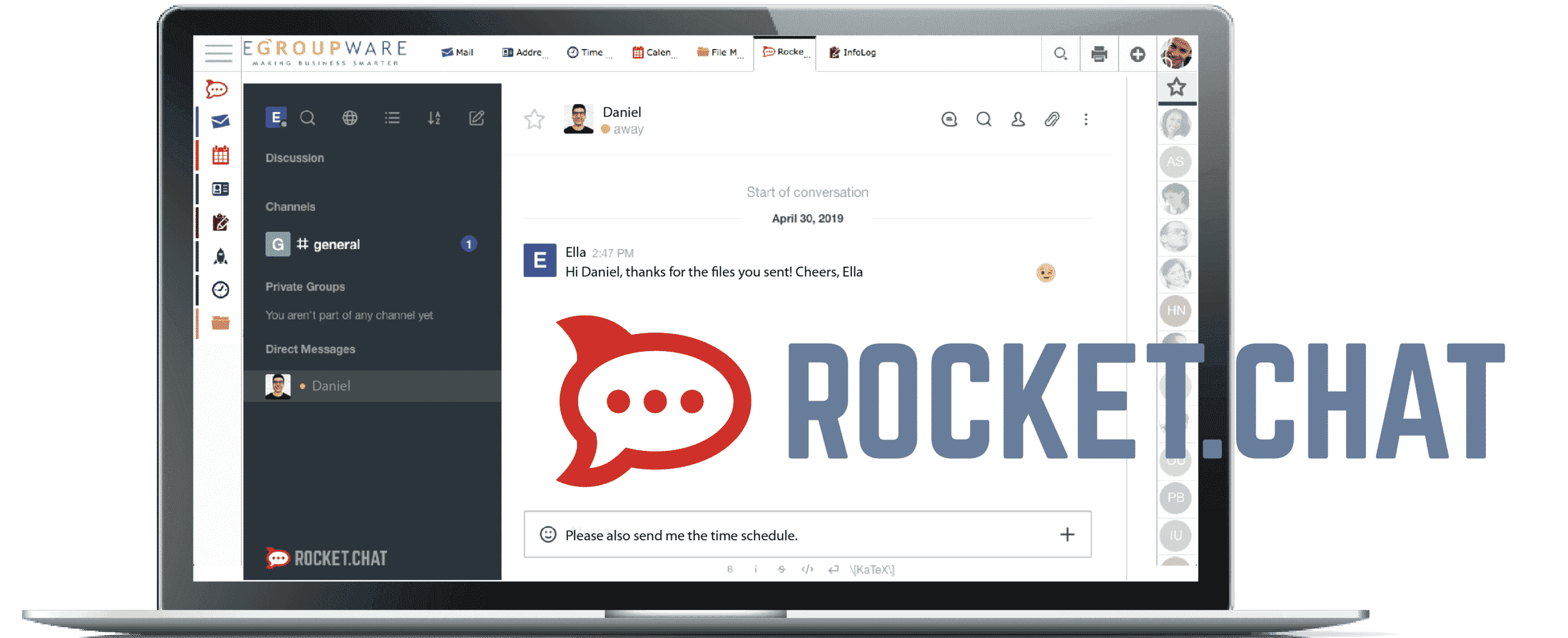 Rocket chat video