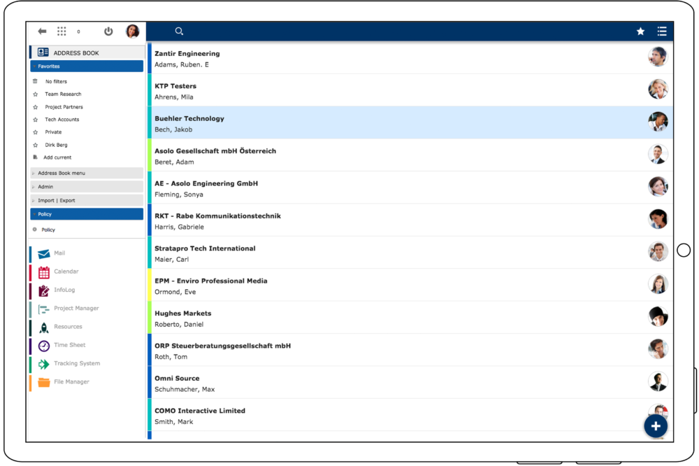 EGroupware Presse- und Downloadbereich