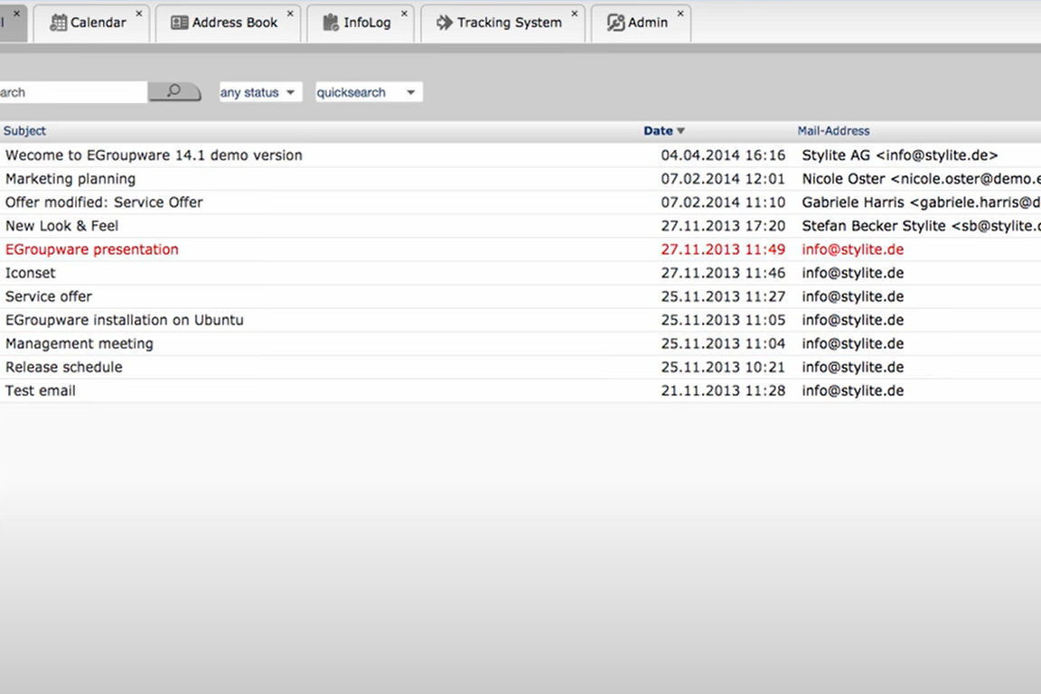 inars and Tutorials for EGroupware