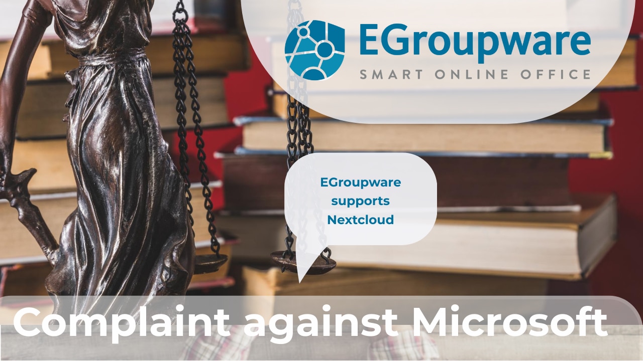 Egroupware supports lawsuit against microsoft
